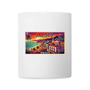 Design de palmier de plage Jalisco Mexico - Mug blanc - blanc - Devant