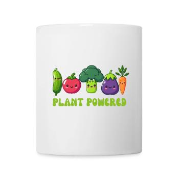 Vegetarisch, pflanzlich - Tasse - Weiß - Vorne
