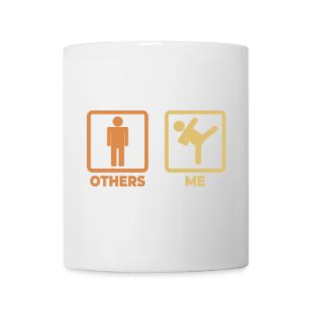 Karate Strichfiguren - Tasse - Weiß - Vorne