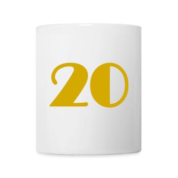 20. 20 YEARS. 20th ANNIVERSARY. 20 YEARS ANNIVERSARY. - Mug - white - Front