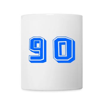90. 90 ANS. 90e ANNIVERSAIRE. ANNIVERSAIRE 90 ANS. - Mug blanc - blanc - Devant