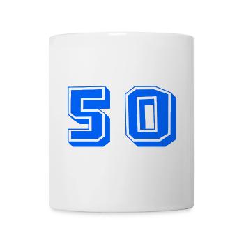 50. 50 JAHRE. 50-JÄHRIGES JUBILÄUM. 50-JÄHRIGES JUBILÄUM. - Tasse - Weiß - Vorne