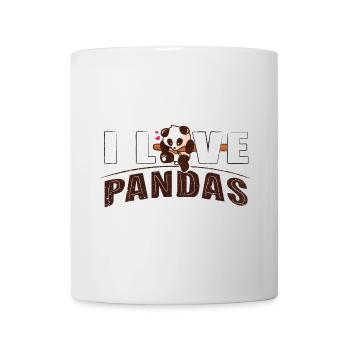 I love PANDAS - Mug - white - Front