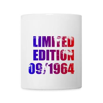 60th Birthday Limited Edition 09/1964 - Mug - white - Front