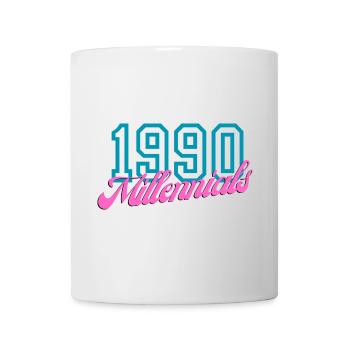 Retro 1990 Millennial Digital Style Design - Mug - white - Front