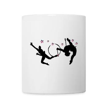 Gymnastique rythmique avec cerceaux - Mug blanc - blanc - Devant
