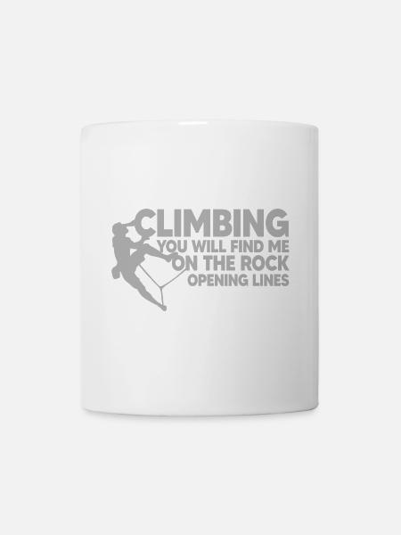 ESCALADE, ESCALADE, lignes d’ouverture - Mug blanc - blanc