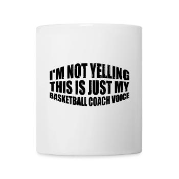 This Is Just My Basketball Coach Voice 4 - Mug - white - Front
