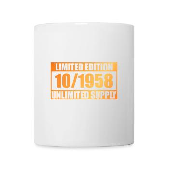 66. Geburtstag Limited Edition - ꝏ Supply 10/1958 - Tasse - Weiß - Vorne