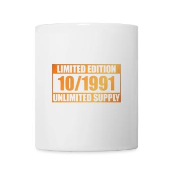 33e anniversaire Édition limitée - ꝏ Approvisionnement 10/1991 - Mug blanc - blanc - Devant