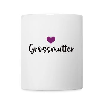 Grossmutter Herz Großmutter Oma Grossmama Omi - Tasse - Weiß - Vorne