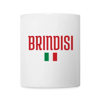 Brindisi Italien Flagge - Tasse - Weiß - Vorne