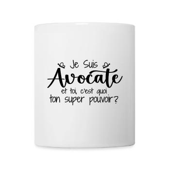 I am a lawyer. What's your superpower? - Mug - white - Front