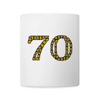 ANNIVERSARY. HAPPY BIRTHDAY. HAPPY BIRTHDAY. - Mug - white - Front