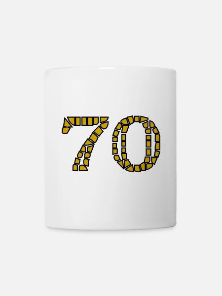 ANNIVERSAIRE. HAPPY BIRTHDAY. JOYEUX ANNIVERSAIRE. - Mug blanc - blanc