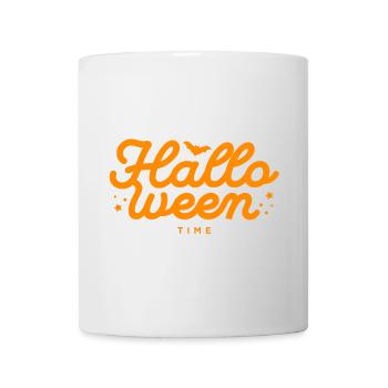 Halloween-Kranz Typografie Design - Tasse - Weiß - Vorne