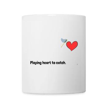 Playing heart to catch. - Mug - white - Front