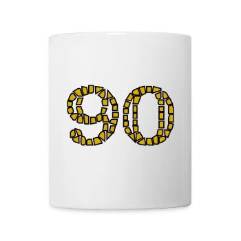 90. 90 JAHRE. 90-JÄHRIGES JUBILÄUM. 90-JÄHRIGES JUBILÄUM. - Tasse - Weiß - Vorne