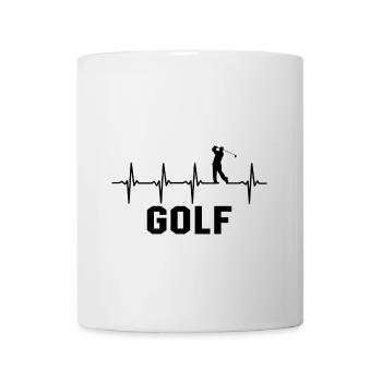 Golf Herzchlag Golfen Golfer - Tasse - Weiß - Vorne