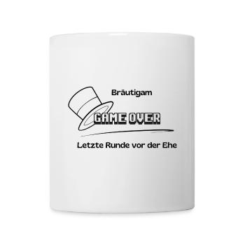 Fin du match pour le marié - Mug blanc - blanc - Devant