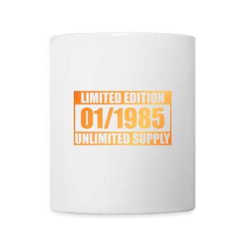 Édition Limitée 40ème Anniversaire - ꝏ Approvisionnement 01/1985 - Mug blanc - blanc - Devant