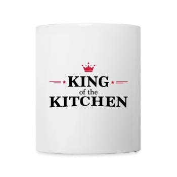 Tablier de cuisine pour homme - Mug blanc - blanc - Devant