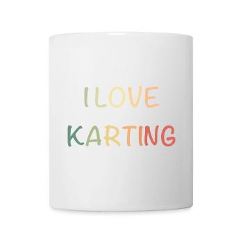 KartingLiebe Pastell-Racing - Tasse - Weiß - Vorne