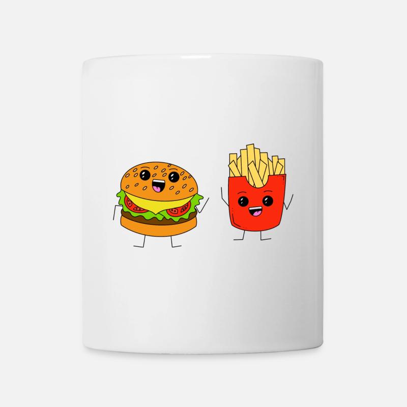 Burger & Fries - Tasse - Weiß