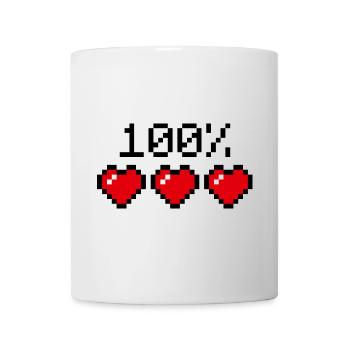 Hundertprozent Statement Partner oder Sportler - Tasse - Weiß - Vorne