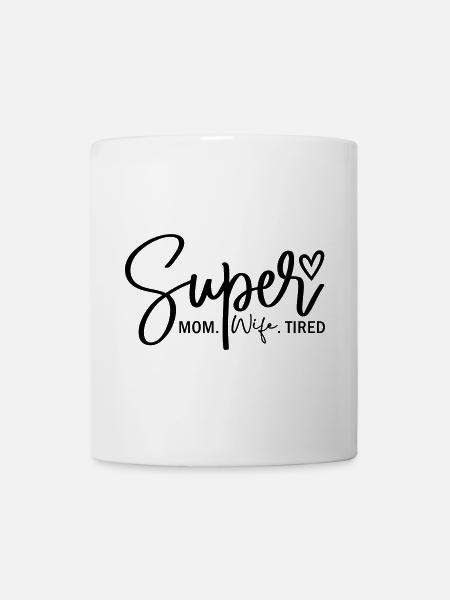 Super-Mama - Tasse - Weiß