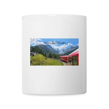 Schweizerischer Roter Zug - Tasse - Weiß - Vorne