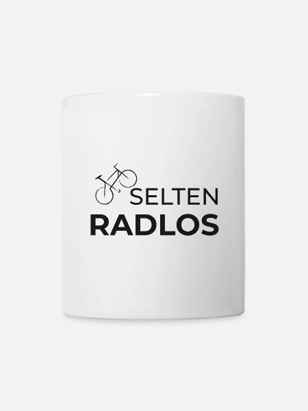 selten radlos radfahren shirt geschenk fahrrad - Tasse - Weiß