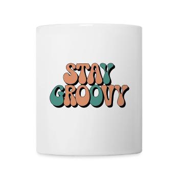 Stay Groovy - Retro Vibes - Mug - white - Front