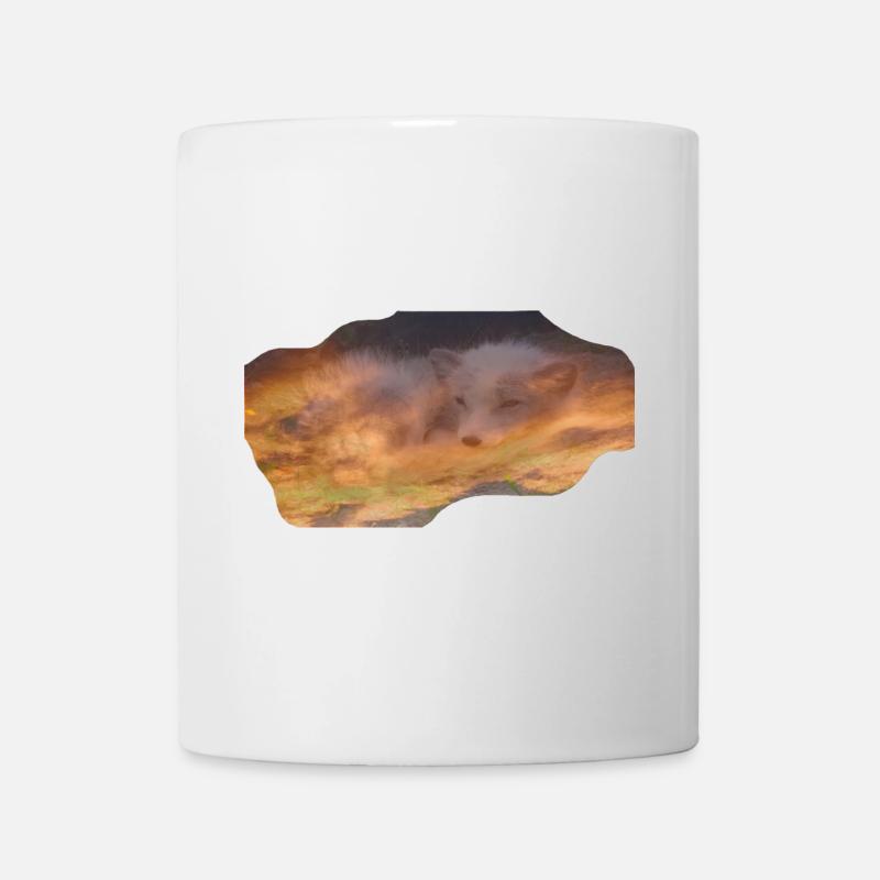 träumender Polarfuchs - Tasse - Weiß