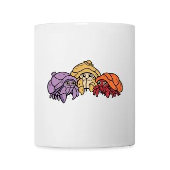 Verspieltes Einsiedlerkrebs-Trio - Tasse - Weiß - Vorne