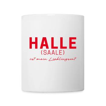 T-shirt Halle (Saale) – Pour les fans et l'amour de la patrie - Mug blanc - blanc - Devant