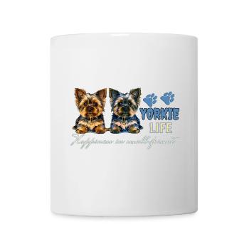 Yorkie-Welpen - Tasse - Weiß - Vorne