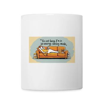 Je ne suis pas paresseux, je suis en mode économie d’énergie - Mug blanc - blanc - Devant
