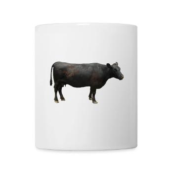 Rind schwarz - Tasse - Weiß - Vorne