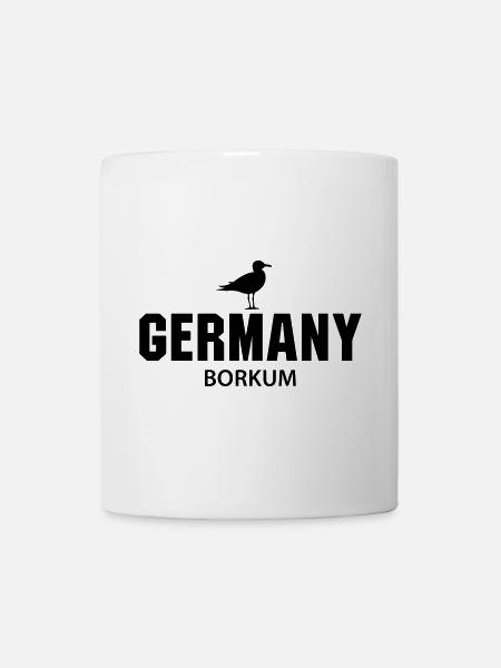 Borkum GERMANY - Tasse - Weiß