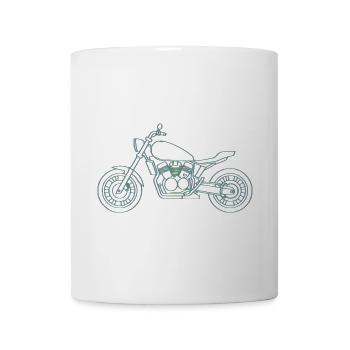 Neon Inline Classic Moto Motiv - Tasse - Weiß - Vorne