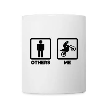 Me as a motocross rider - Mug - white - Front