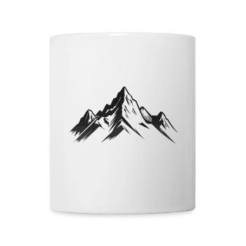 Mountain Range - Simple Hiking Sticker - Mug - white - Front