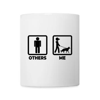 Ich als Deutscher Schäferhund Besitzer - Tasse - Weiß - Vorne