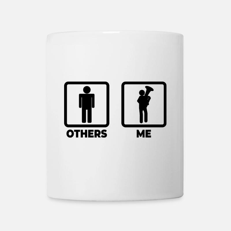 Moi en tant que joueur de tuba - Mug blanc - blanc