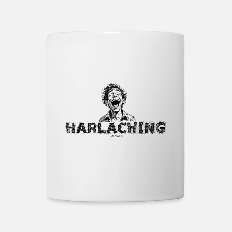 Lachendes Gesicht Neon Noir - Tasse - Weiß