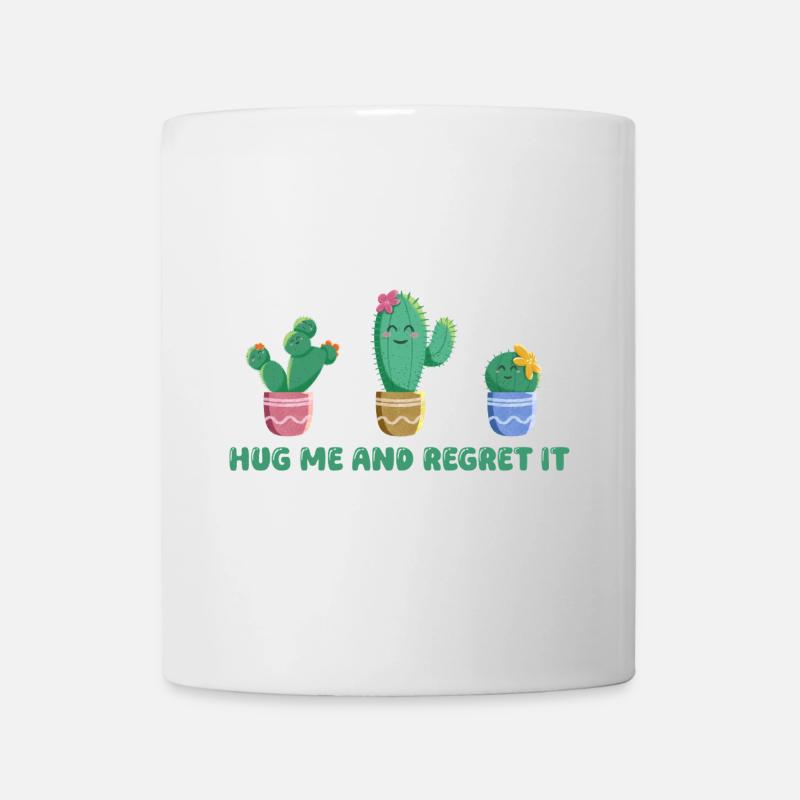 Cute cactus with funny saying - Mug - white