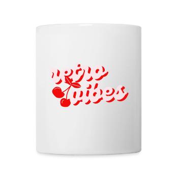 Ambiance rétro avec des cerises – Rouge et ludique - Mug blanc - blanc - Devant