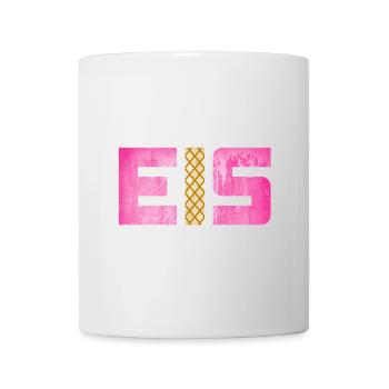 Eis Waffel Eisdiele Eiscreme Eiskrem Sommer pink - Tasse - Weiß - Vorne