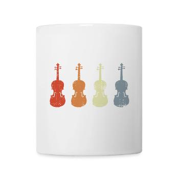 Vintage Violin Models - Mug - white - Front